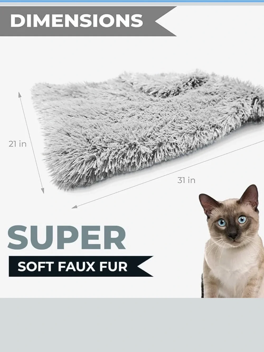 Gray Cozy Calming Cat Blanket
